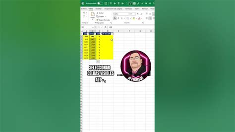 🚀copiar Celdas Visibles En Su Misma Fila En Excel Shorts Youtube