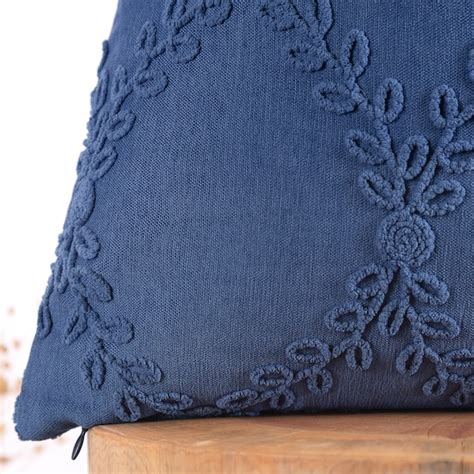 Lumbar Pillow Boho Blue Etsy