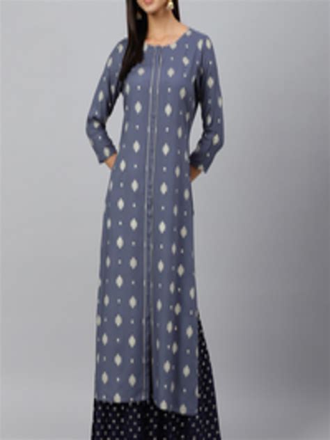 Buy Janasya Women Ethnic Motifs Printed Gotta Patti Indie Prints Kurta