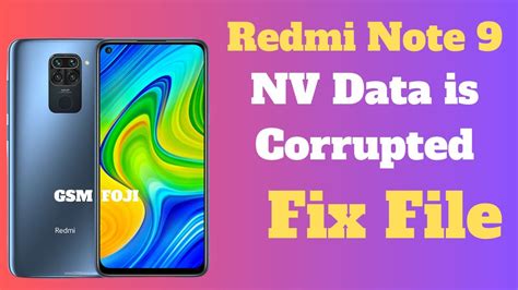 Redmi Note Nv Data Is Corrupted Fix Nv Data File Tested File