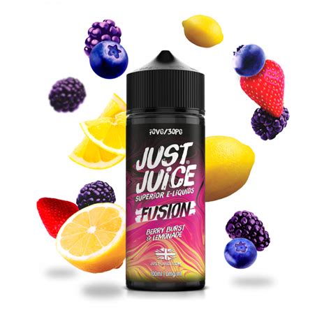 Just Juice Fusion Berry Burst And Lemonade 100ml My Vape Store