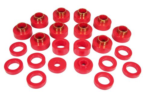 1981 1986 Jeep CJ7 Body Mount Kit Red Prothane 1 104