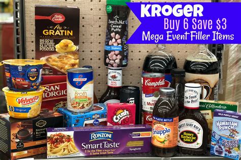 Kroger Mega Event Buy Save Filler Items Inclusion List Kroger Krazy