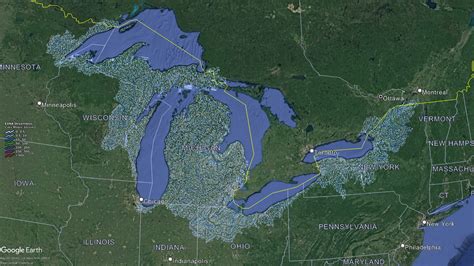 Great Lakes Watershed Maps - WhiteClouds