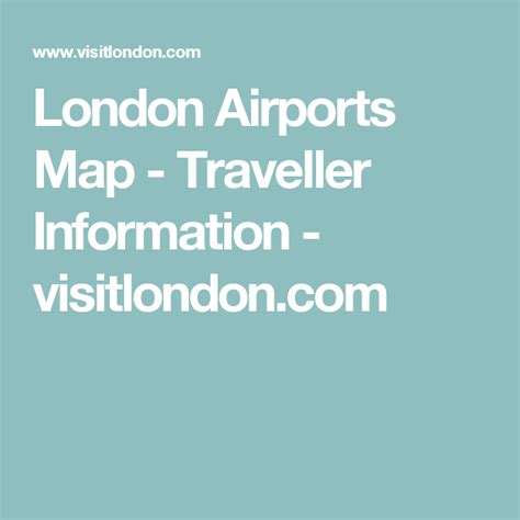 London Airports Map - Traveller Information - visitlondon.com Airport ...