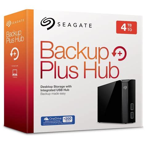 Seagate Stel Backup Plus Hub Tb Usb Black External Hard