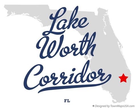 Map of Lake Worth Corridor, FL, Florida