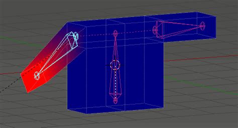 Rigging How To Bend Blocky Arm Into Torso Blender Stack Exchange