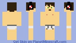 Naked Guy W Headphones Minecraft Skin