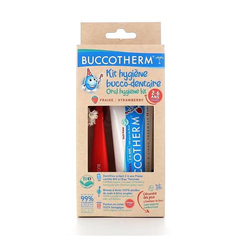 Buccotherm Kit Hygiène Bucco Dentaire fraise 7 12 Ans Daisy ma