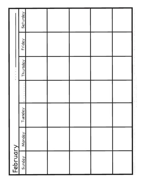 12 12 Month Blank Calendar Template Images - Blank 12 Month Calendar Printable, Blank 12 Month ...