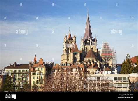 Lausanne Cathedral Lausanne Vaud Switzerland Stock Photo Alamy