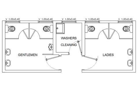 Public Toilet Dimensions