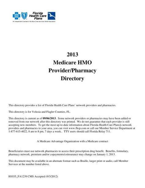 Provider Directory Florida Health Care Plans