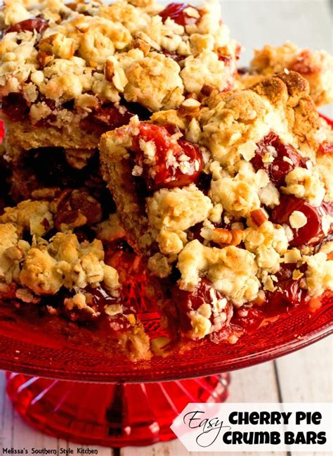 Easy Cherry Pie Crumb Bars