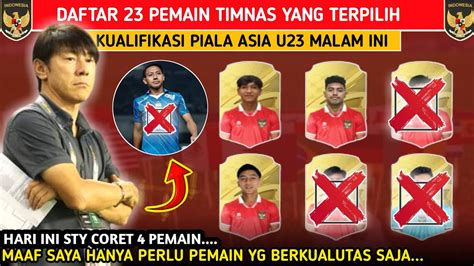 Sty Coret Pemain Inilah Daftar Pemain Resmi Terpilih Dikualifikasi