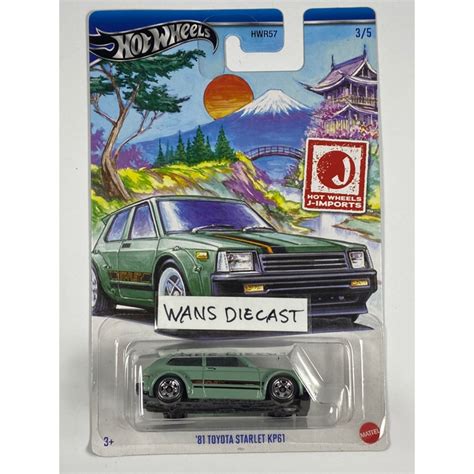 Hijau Hot Wheels Toyota Starlet Kp Hw J Inports Jdm Green Shopee Malaysia