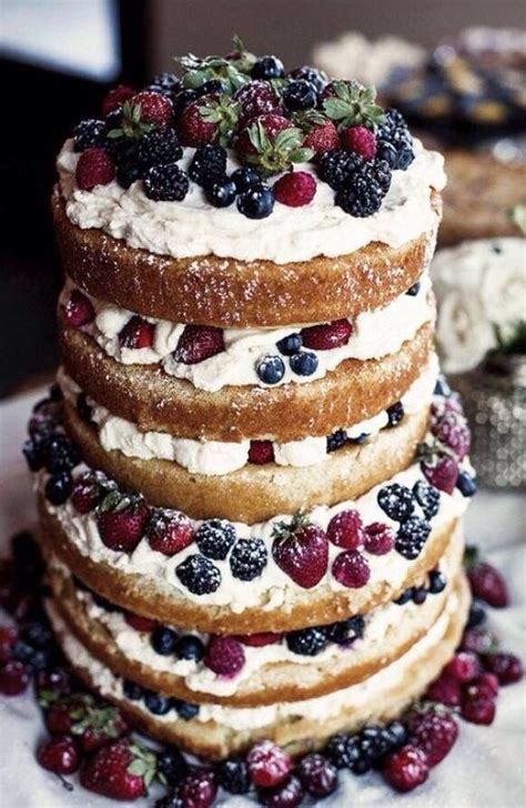 Pin By Autumn Wagner On Weddding Berry Wedding Cake Wedding Desserts