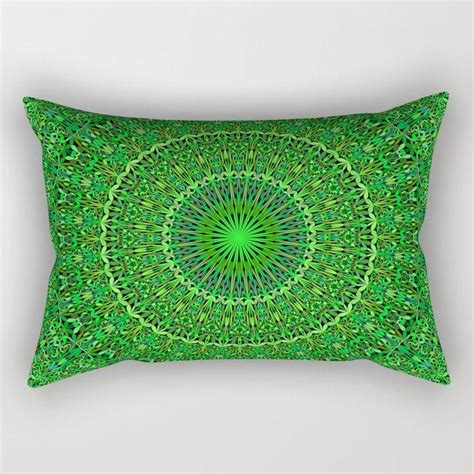 Spiritual Forest Garden Mandala Rectangular Pillow By David Zydd Bestrectangularpillows