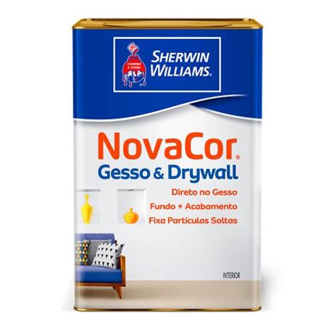 TINTA NOVACOR GESSO E DRYWALL BRANCO LATA 18 LITROS SW