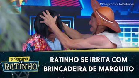 Marquito Colocou Uma Peruca Em Ratinho Programa Do Ratinho