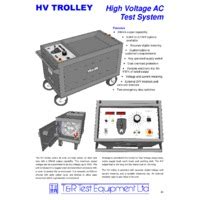 T R KV High Voltage Single Unit AC Test Trolley Choice Of Model