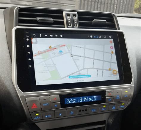 Autoradio Tactile Gps Android Et Carplay Sans Fil Toyota Prado