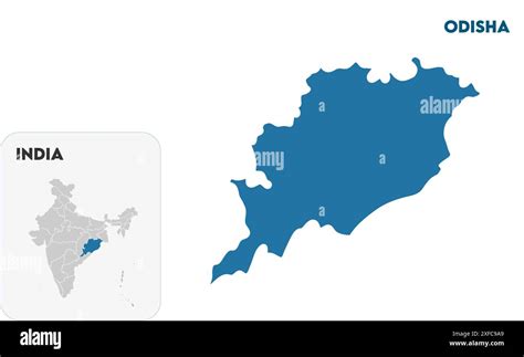 Odisha State Map1 State Of India Republic Of India Government