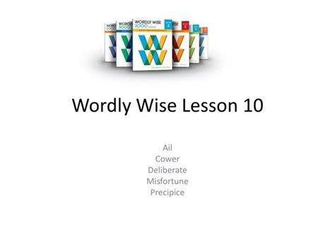PPT - Wordly Wise Lesson 10 PowerPoint Presentation, free download - ID ... 