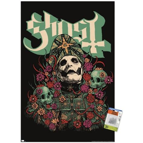 trends international ghost bliss unframed wall poster print clear
