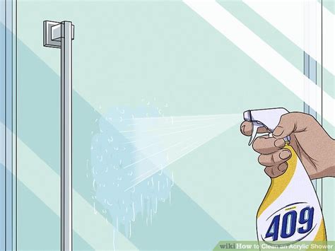 how to clean an acrylic shower