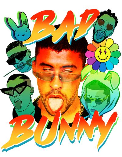 Bad Bunny T Shirt Artwork Png High Resolution By Gemyngocart On Deviantart