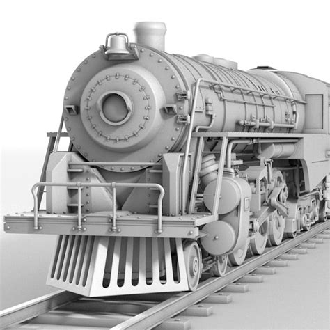 3ds realistic berkshire steam locomotive