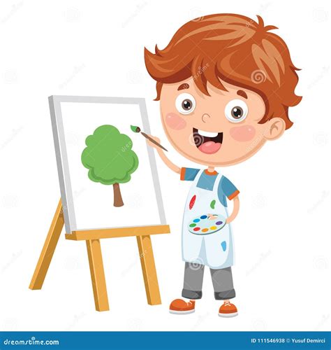 Kid Painting Cartoons, Illustrations & Vector Stock Images - 4587952 ...