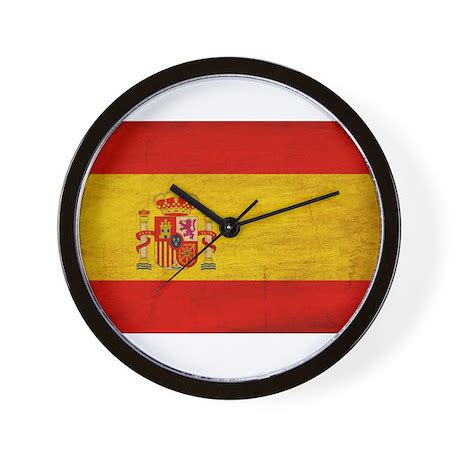 Spain Flag Wall Clock by antiqueworldflags