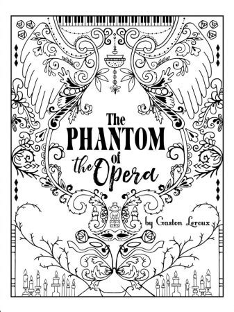 Phantom Of The Opera Coloring Page Printable Phantom Of The Opera