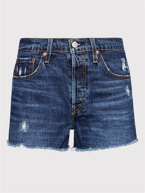 Levi S Short En Jean Original Bleu Marine Slim Fit