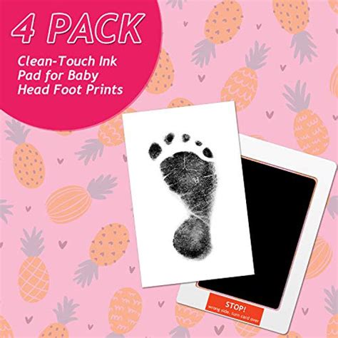 Clean Touch Ink Pad Newborn Baby Handprint And Footprint Pet Paw Print