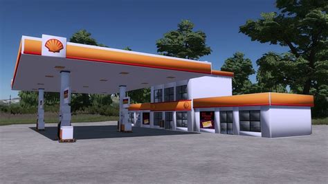 FS22 Gas station v 1 0 0 0 Buildings Mod für Farming Simulator 22