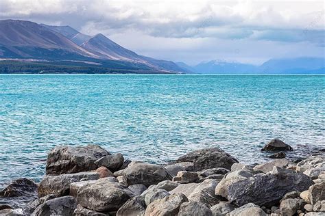 Fondo Lago Tekapo Nueva Zelanda Distante Nacional Foto E Imagen Para