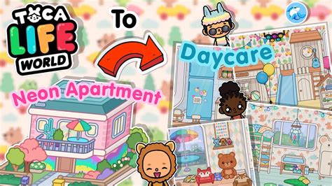 Toca Life World Apartment To Daycare Build 🧸 Home Designer Youtube