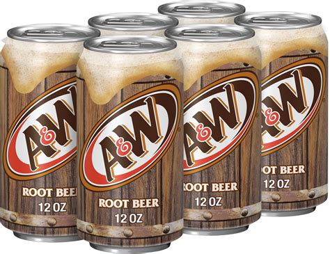 A&W Root Beer Soda Cans, 6-Pack, 6 x 12 oz — Goisco.com