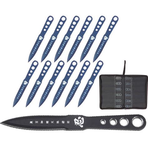 Japanese Shinobi Stealthy Throwing Knife Set of 12 Pieces 440 Stainless ...