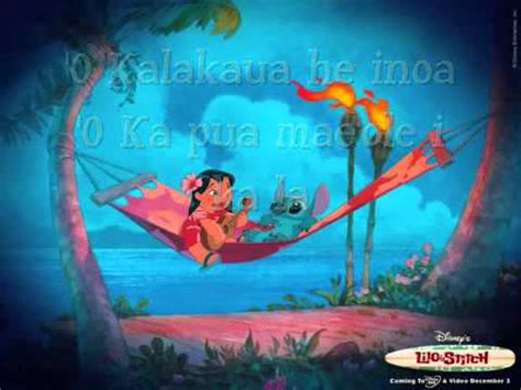 Lilo Stitch He Mele No Lilo Lyrics Youtube