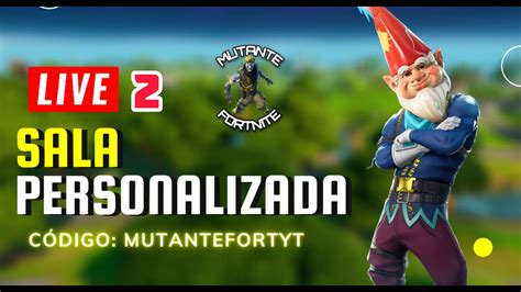 Live Fortnite Sala Personalizada Meta Inscritos Sorteio V