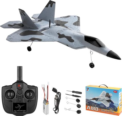 Wltoys Xk A180 RC Plane Remote Radio Control F22 3CH 3D 6G System