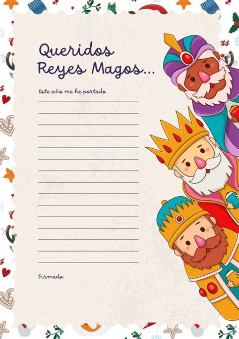 Preciosas Y Originales Cartas Para Los Reyes Magos Dise Adas Por