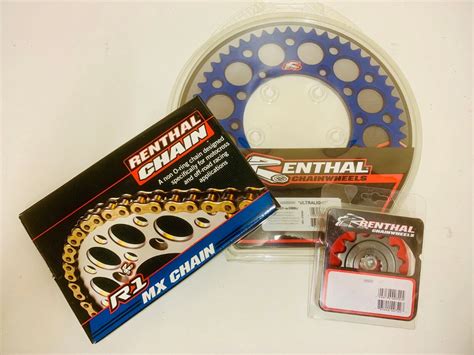 Renthal R1 Chain Blue Sprocket Set Husqvarna FC 250 2014 2022 13T Front