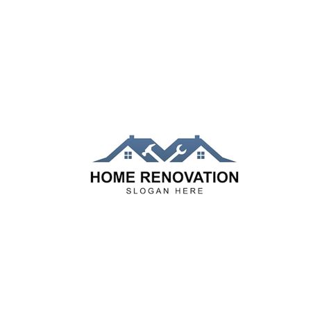 Premium Vector Simple Home Renovation Logo Vector