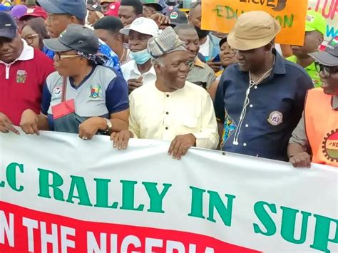 Femi Falana Joins Nlc Solidarity Protest In Lagos Over Asuu Strike Video